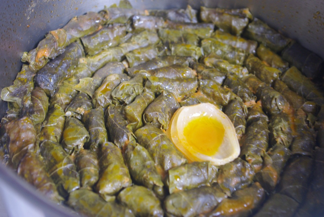 うちの一番人気 ひき肉入りドルマデス ギリシャのごはん うちの一番人気 ひき肉入りドルマデス ギリシャのごはん