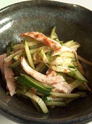chicken & cucumber