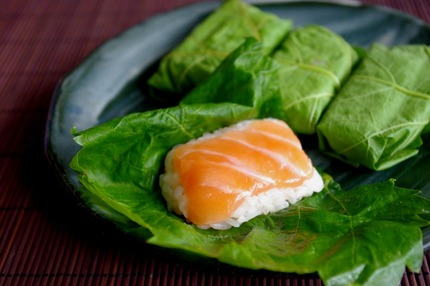 2011.05.28 vine-leaf sushi