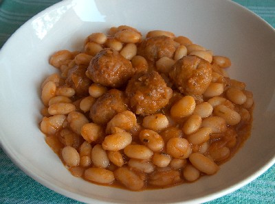 meatball & bean stew