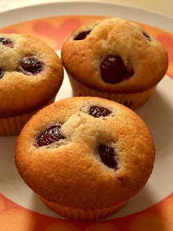 sour cherry muffins