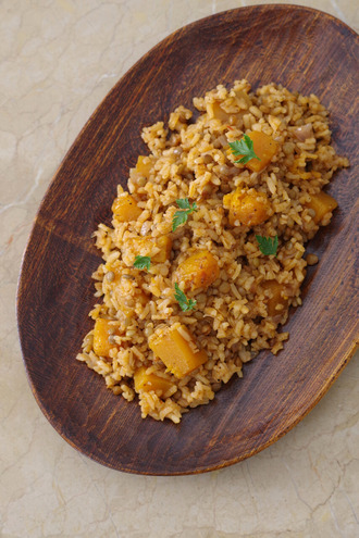 2023.10.31 pilaf with butternut squash & lentils1