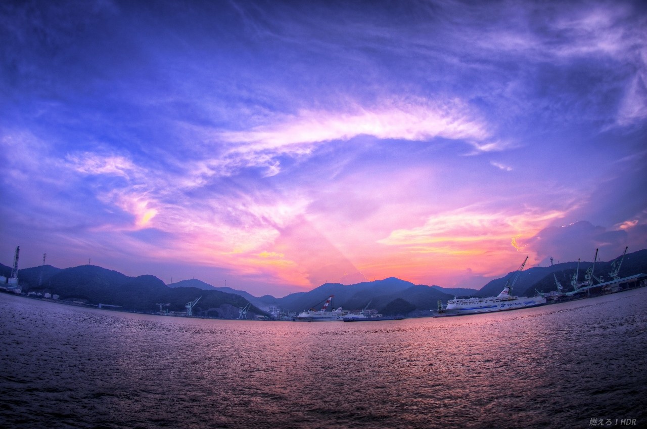 夏の夕焼けhdr 燃えろ Hdr 夏の夕焼けhdr 燃えろ Hdr
