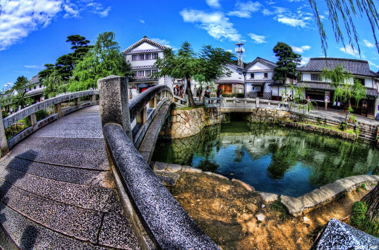 倉敷市 美観地区 中橋 燃えろ Hdr
