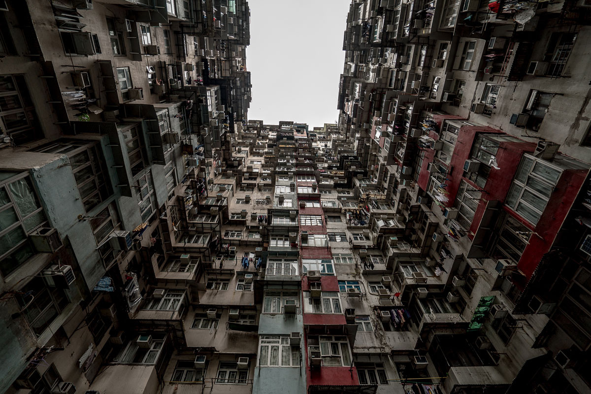 香港に男一人旅18 その5 朝から深水埗からまたモンスターマンション 燃えろ Hdr