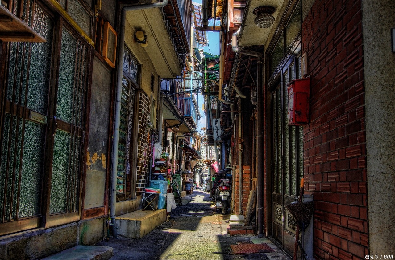 尾道市 路地裏hdr 燃えろ Hdr 尾道市 路地裏hdr 燃えろ Hdr