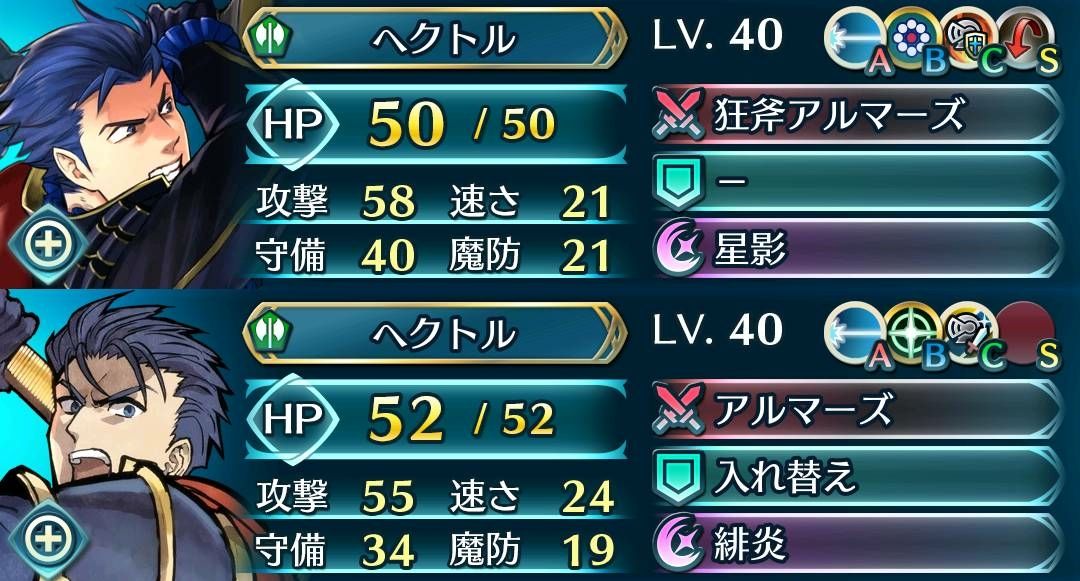 ユニット 新ヘクトル 育ててみた スーファミ時代のfeh