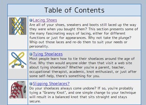 Ian's Shoelace Site