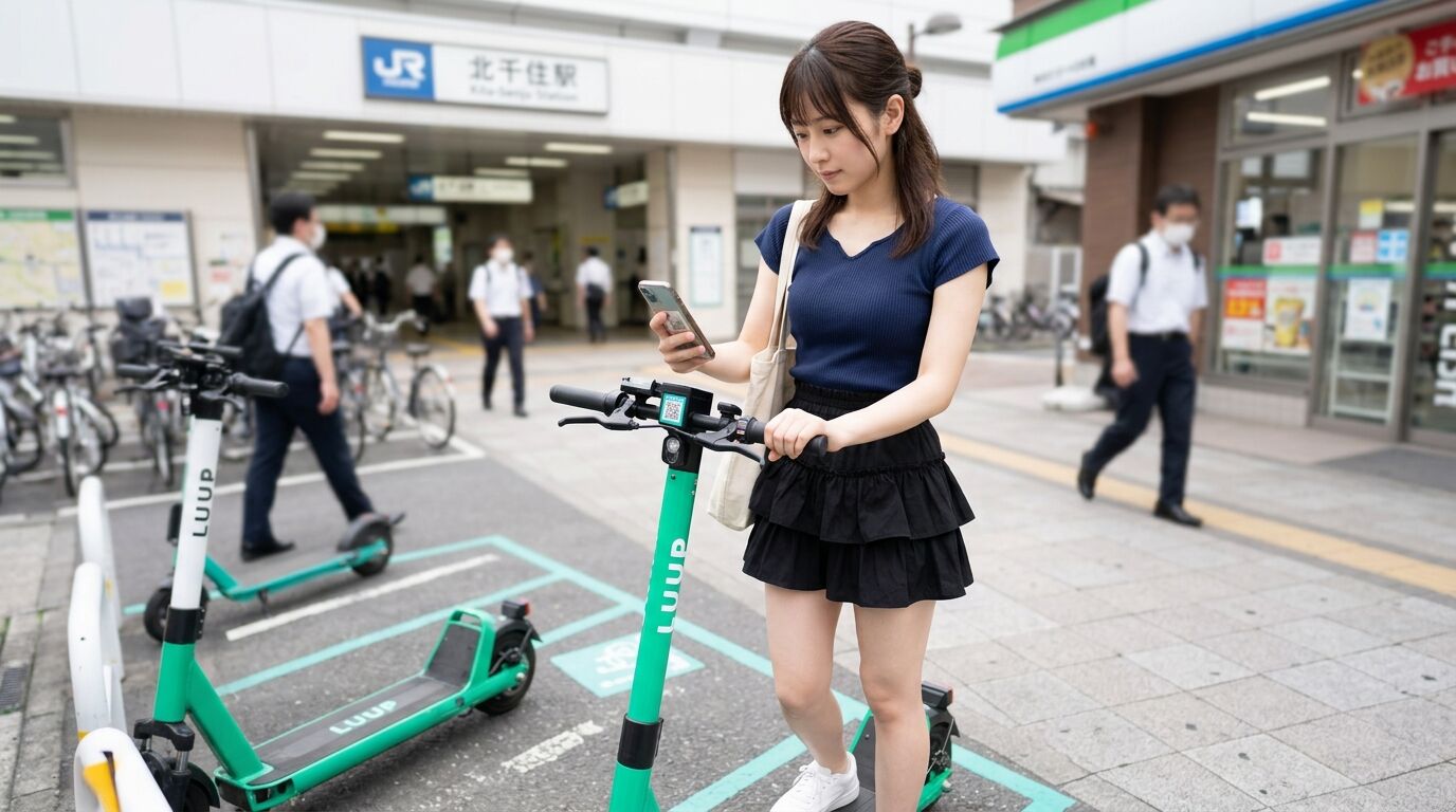 【動画】LUUP系女子、合法的に信号無視できるライフハックを披露