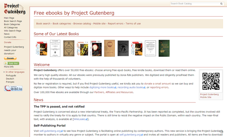 Free ebooks by Project Gutenberg