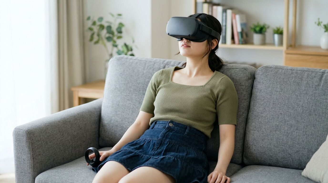 【動画】人をダメにするメガネが発見される‥‥完全仰向け姿勢でゲームできるやんけ！