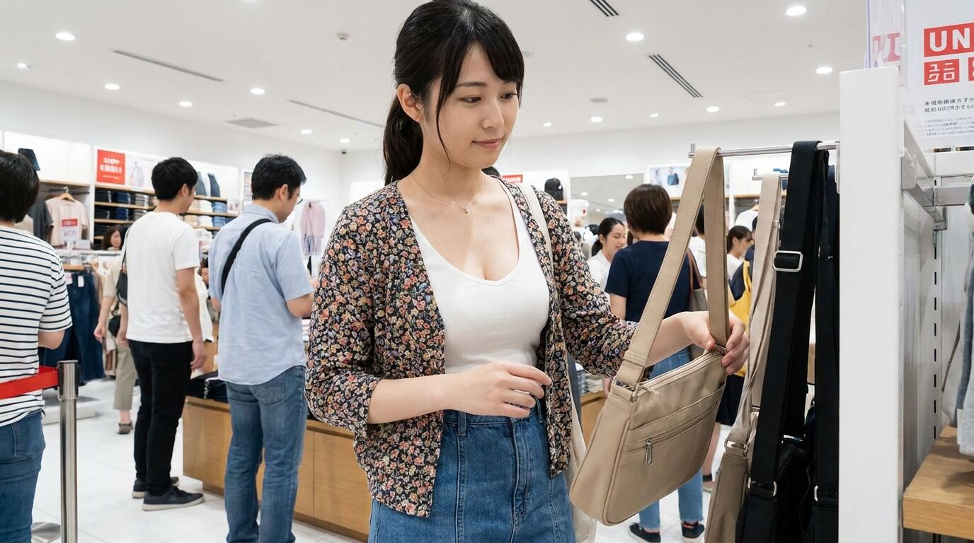 【画像】激コスパの「UNIQLOのナイロンバッグ」にダイソーのカゴを入れたら‥‥めちゃ便利になってワロタァ！！！！！！！！！！！！！！１