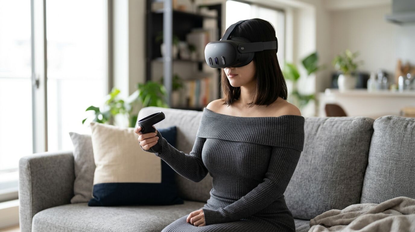 【Meta画像】皆が望んでいた「メガネ型VRデバイス」がついに登場‥‥VR叡智動画視聴が劇的に快適になるぞおおおおおおお