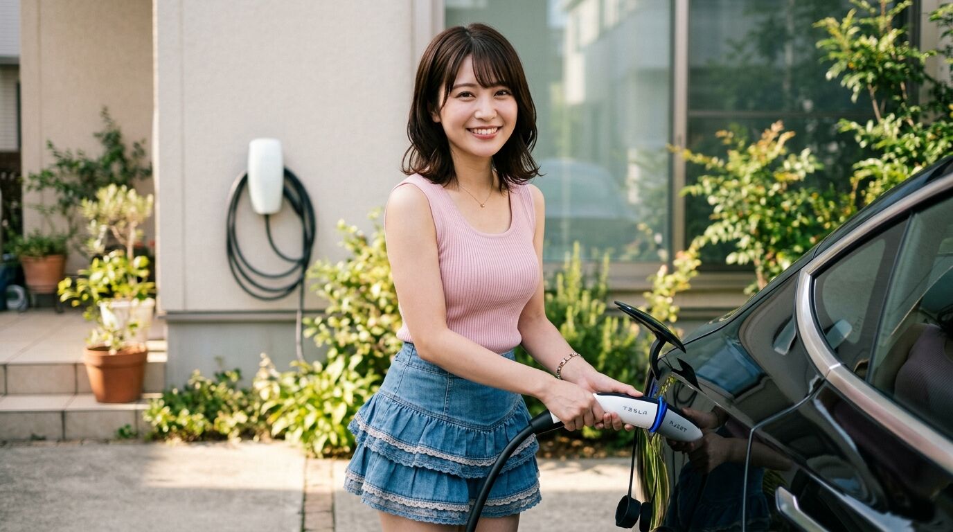 【結果】テスラのモデルYLを8時間充電したら‥‥→