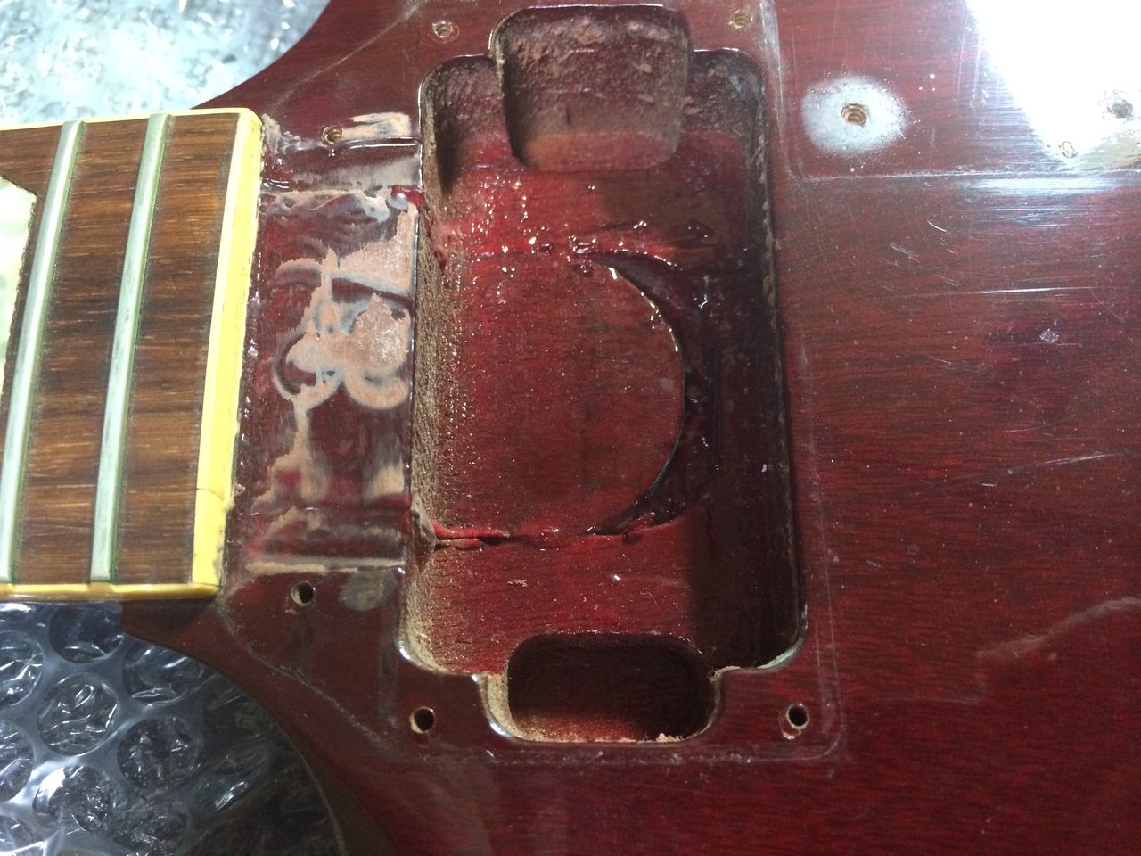 其の参 ネック補修 : Gibson SG62 セルフリペア