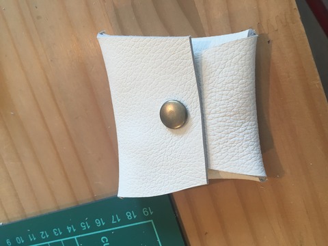 革でコインケースを作ろう!