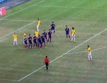 14親善試合 日本代表対ブラジル代表 二度蹴り禁止 とりあえず