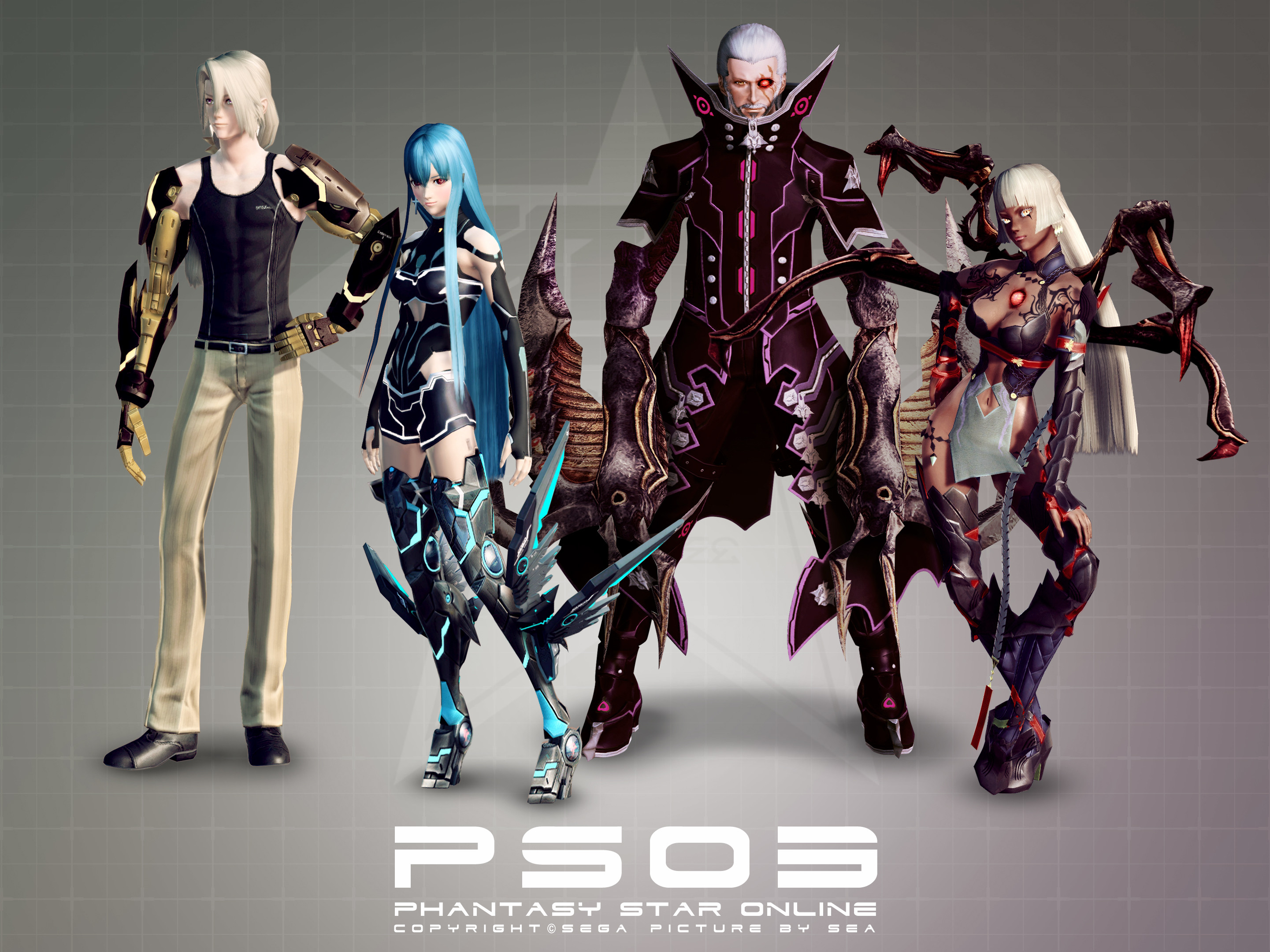 Pso3妄想新種族 ハーフキャスト ハーフダーカー コンセプトアート その時私はpso2に出逢った