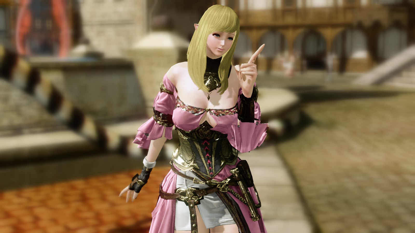 新染料の薄朱の桜色をためしたり Archeage アトリエ曹灰長 Ss