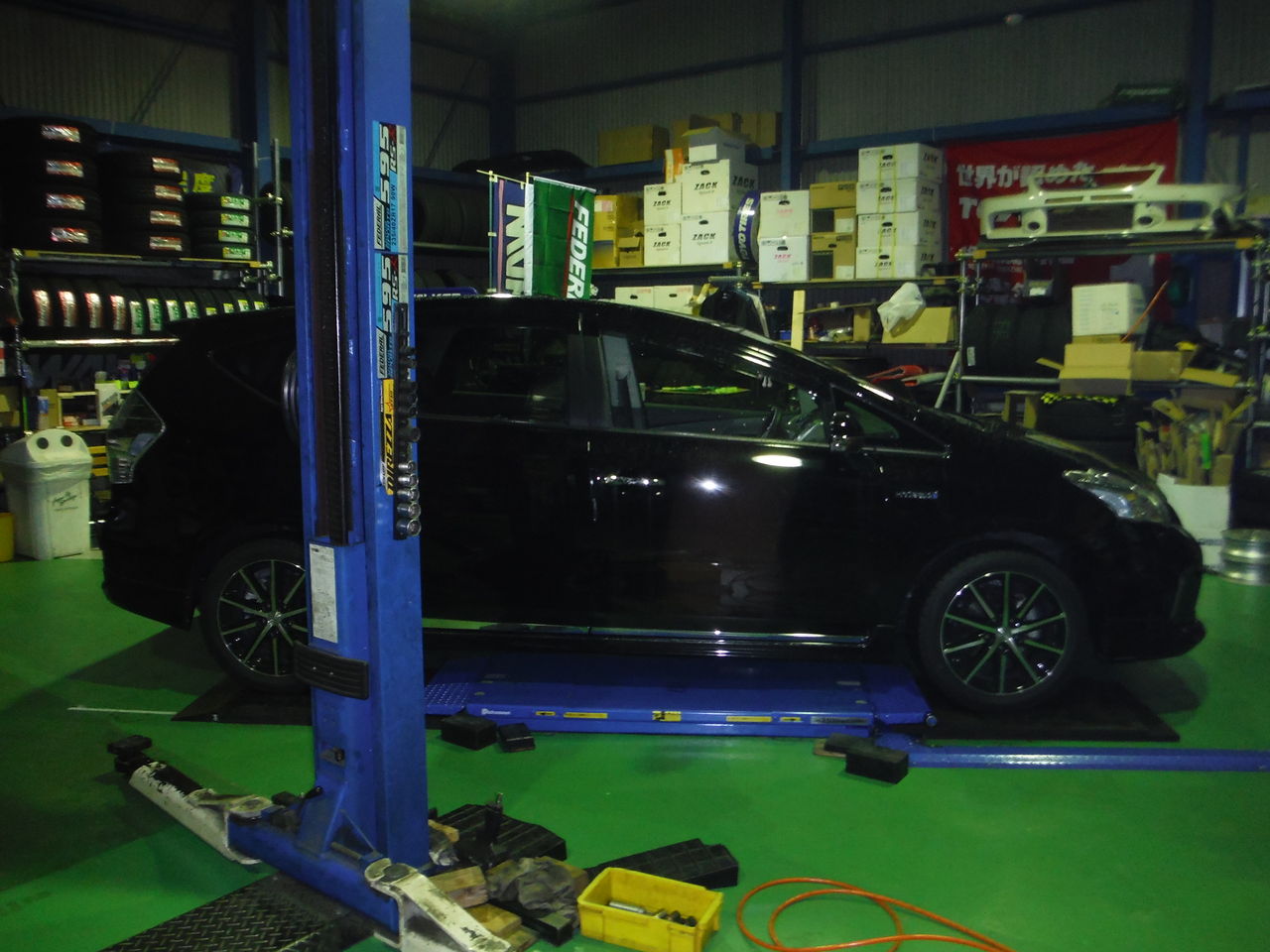 プリウスa 持ち込み ダウンサス 交換 テイン Shaftのブログ 春日井市 タイヤ交換 名古屋市 サス交換 持ち込み 豊山町 愛知県 小牧市 尾張旭市 サスペンション交換 一宮市 愛知県