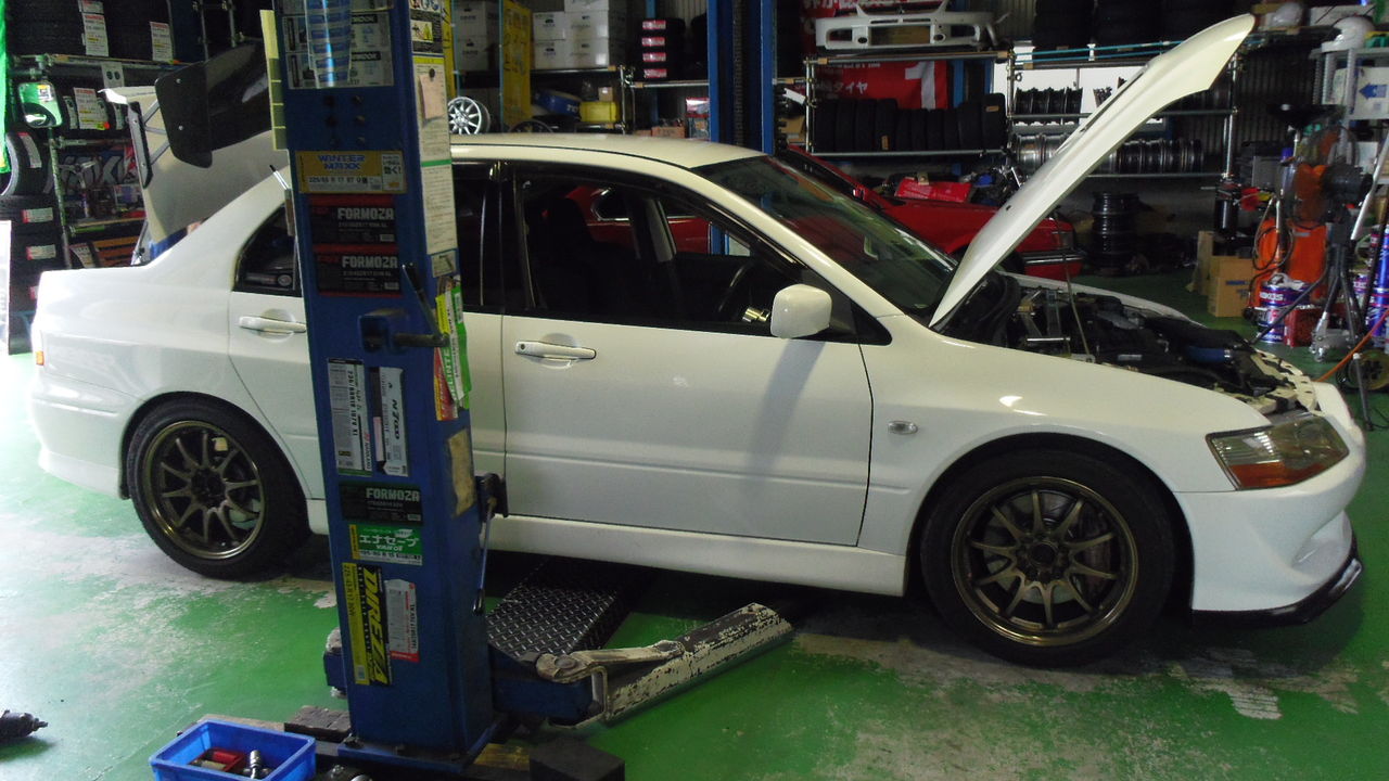 Ct9a サス交換 車高調取り付け アライメント調整 ランエボ Shaftのブログ 春日井市 タイヤ交換 名古屋市 サス交換 持ち込み 豊山町 愛知県 小牧市 尾張旭市 サスペンション交換 一宮市 愛知県