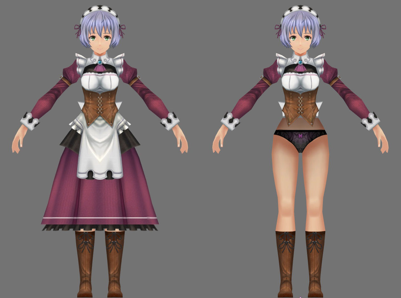 カオスな情報置場 Ps3 Psv 英雄伝説 閃の軌跡 解析で女性キャラのモデリングからスカートが剥かれる すげえ凝ってる