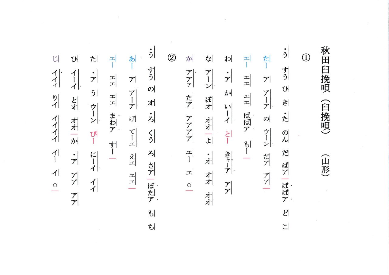 秋田臼挽唄歌詞譜 都山譜修正 そして孫の 夏の工作 じゃ Fueブログ 秋田臼挽唄歌詞譜 都山譜修正 そして孫の 夏の工作 じゃ Fueブログ