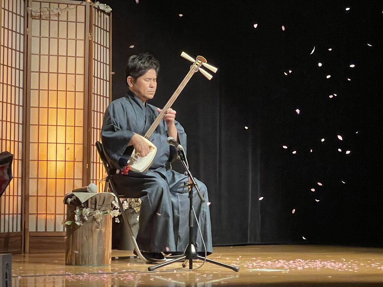 三味線バチ奇跡の逸品！ここまで綺麗な柄が出ている物はかなり希少です！