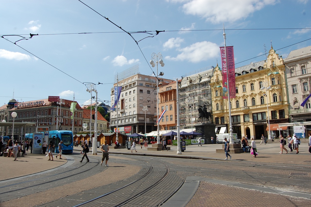 ザグレブの街並み 会社員の海外１人旅