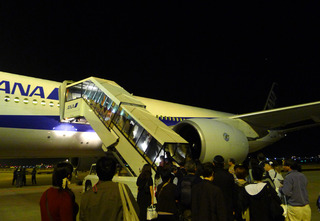 東京成田空港18:40発、上海・浦東空港行き全日空「NH921」便