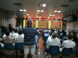 中国・上海の株式市場