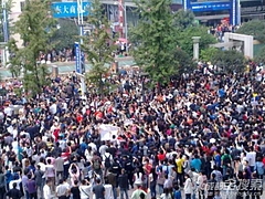 10月16日中国成都反日デモ