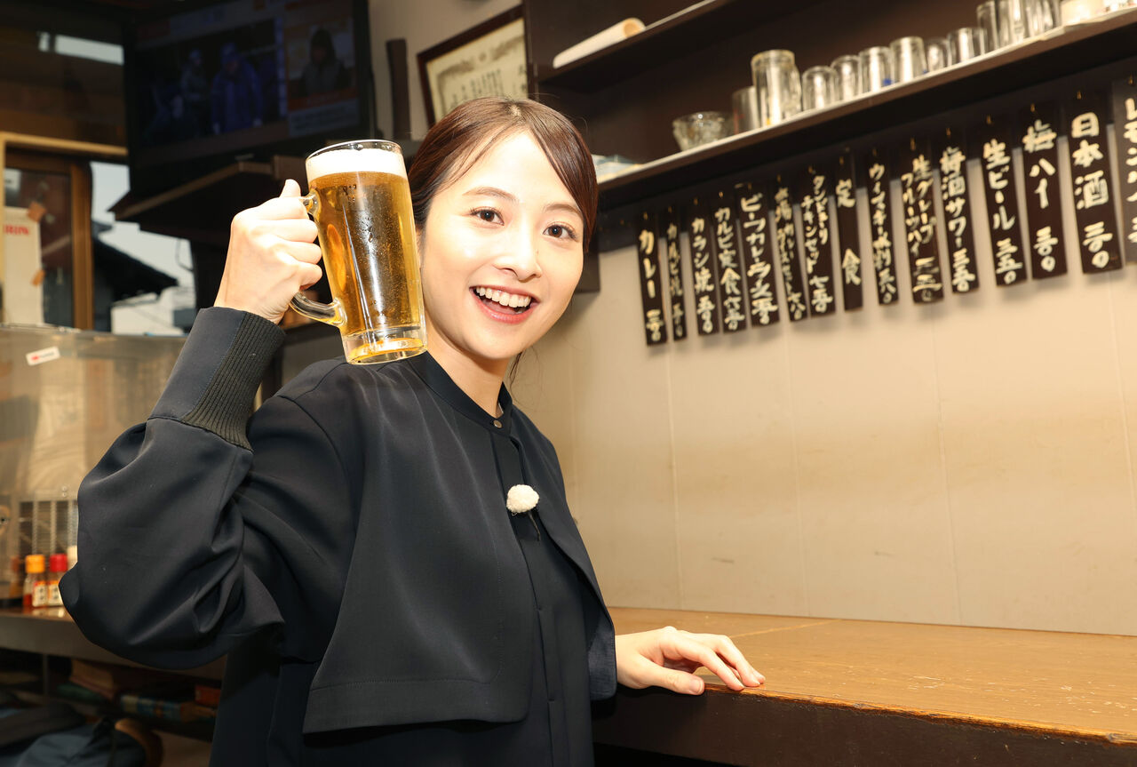TBS★日比麻音子  多少のボサボサヘアもお構いなしに」デコ出し”ショットが「めっちゃかわいい」【オオカミ少年　Nスタ　アトロク　おんな酒場放浪記】