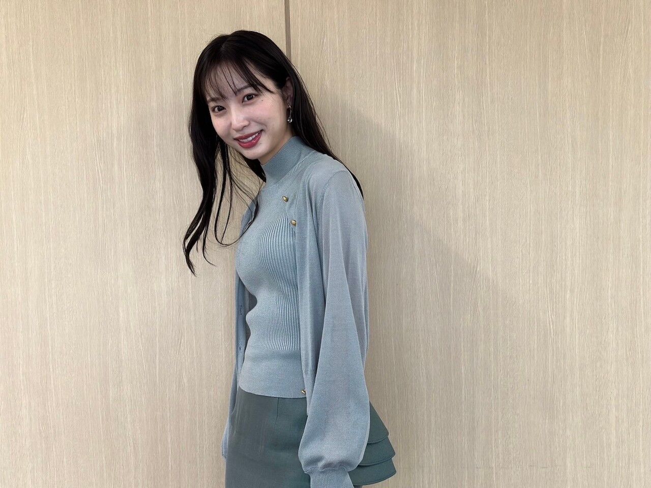【めざまし】林佑香 華やかなフリルとリブトップス♡【めざまし】