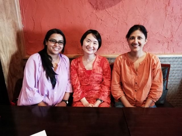 女性普及員2名と山本