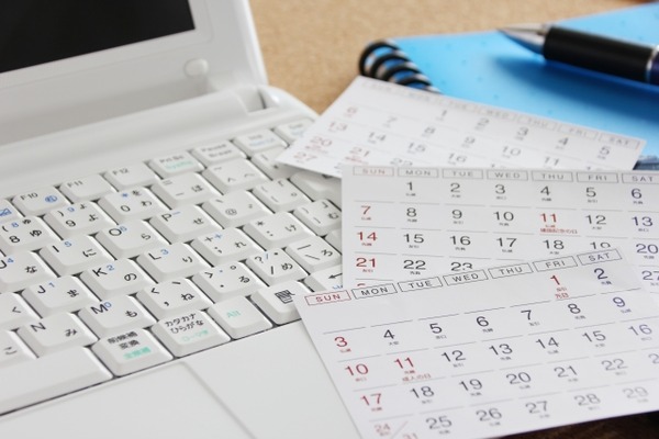 カレンダーとPC