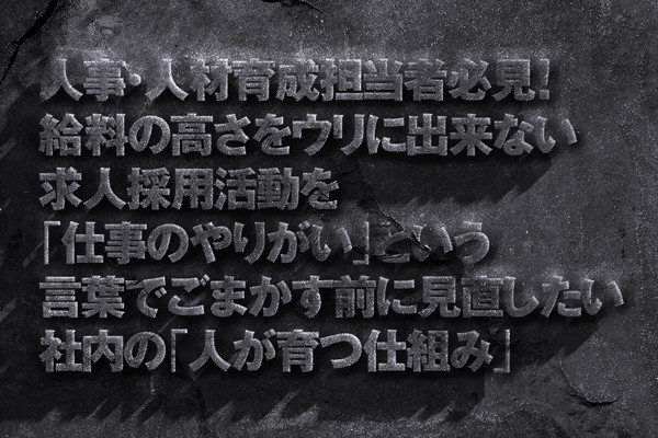 高待遇をウリに出来ない採用活動を 仕事のやりがい という言葉でごまかす前に見直したい 組織の 人が育つ仕組み 福谷恭治 商売力養成コンサルタント シェアーズカフェ オンライン