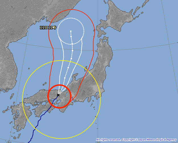 台風11号