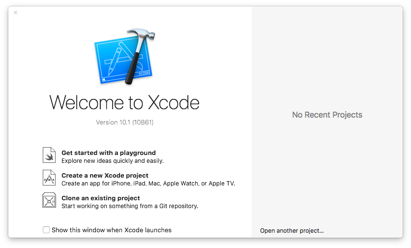 Welcome to Xcode