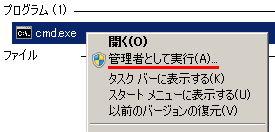 管理者として実行
