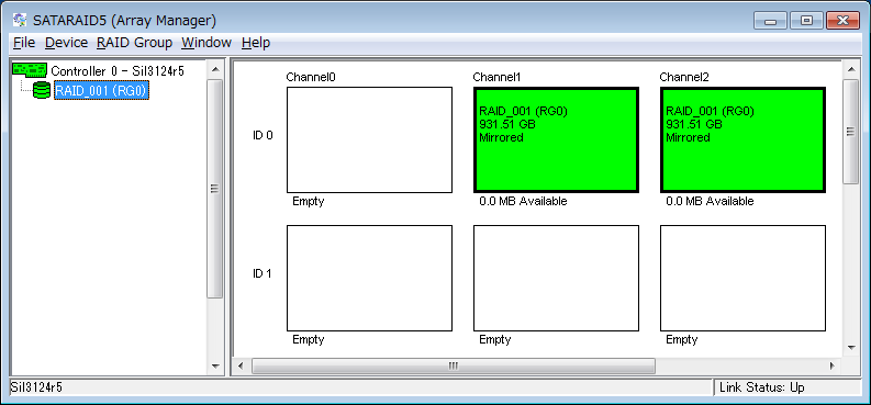 SATA Raid5 Manager