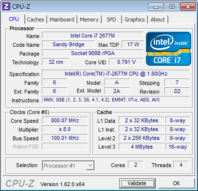 Corei7 2677M - A1369(Mid 2011)