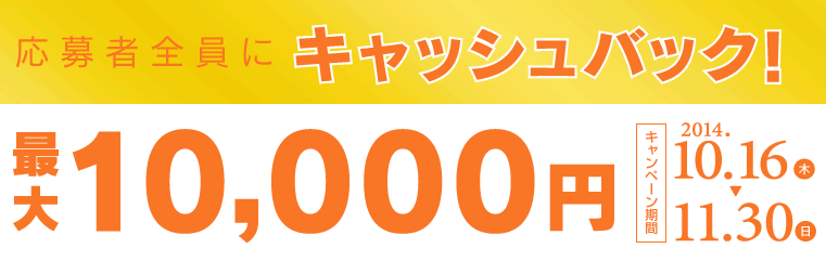 ニコンのキャッシュバックキャンペーン
