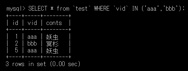 MySQL¤ÎIN_003
