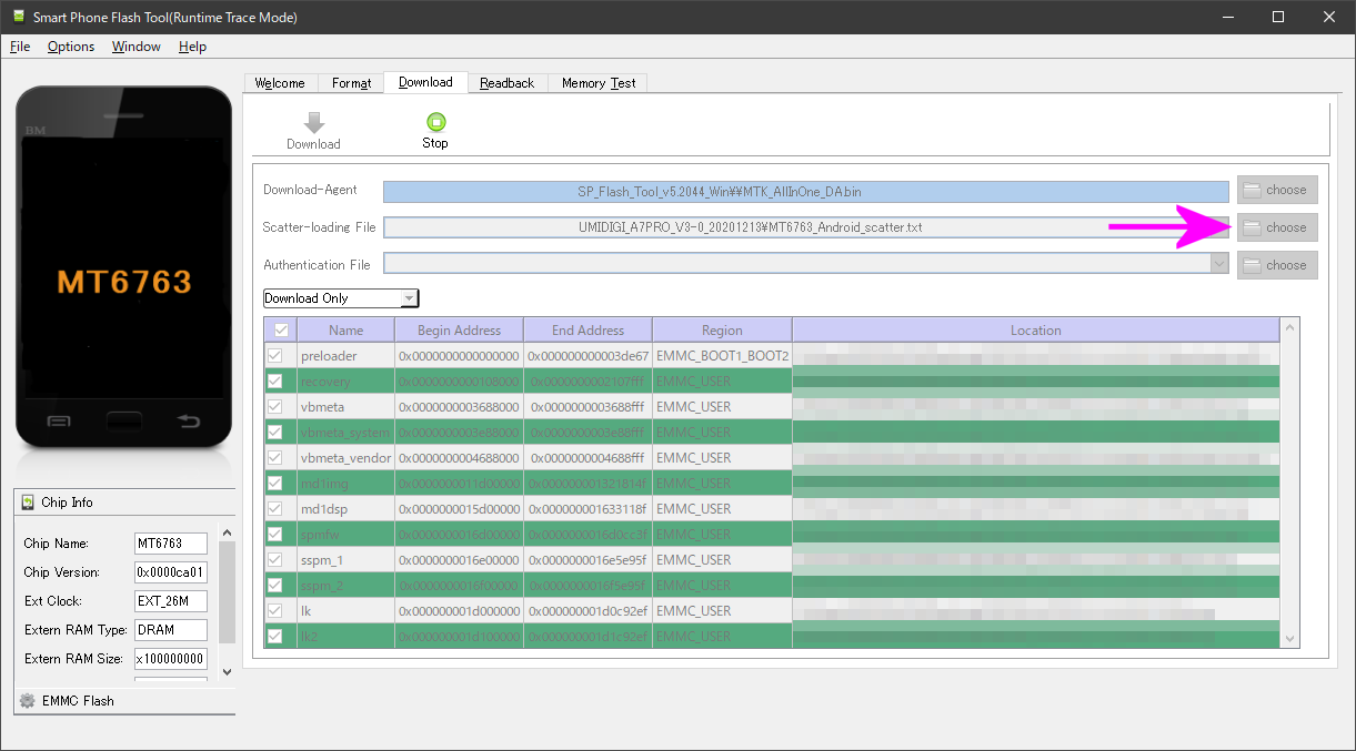 MediaTek SP Flash Tool_001