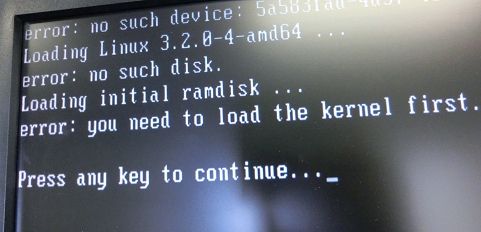 error:you need to load the kernel first.