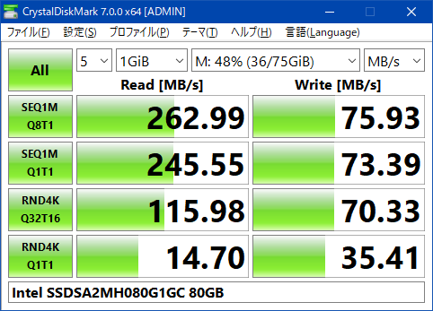 Intel SSDSA2MH080G1GC 80GB