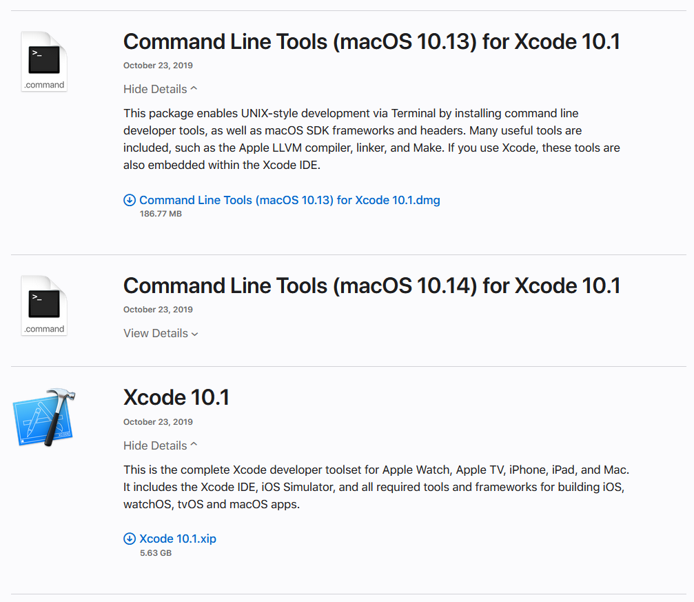 Xcode 10.1