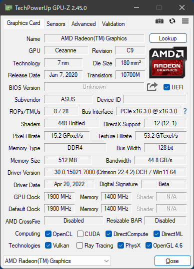 Vega_Ryzen 5 5600G