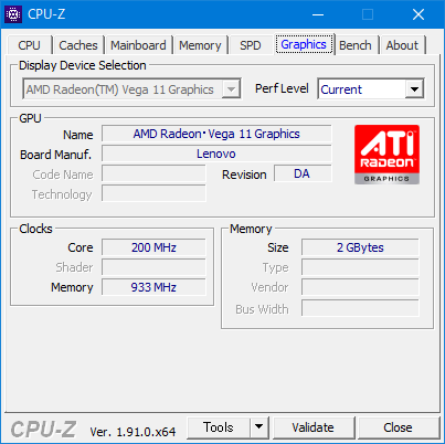 Radeon Vega 11 Graphics